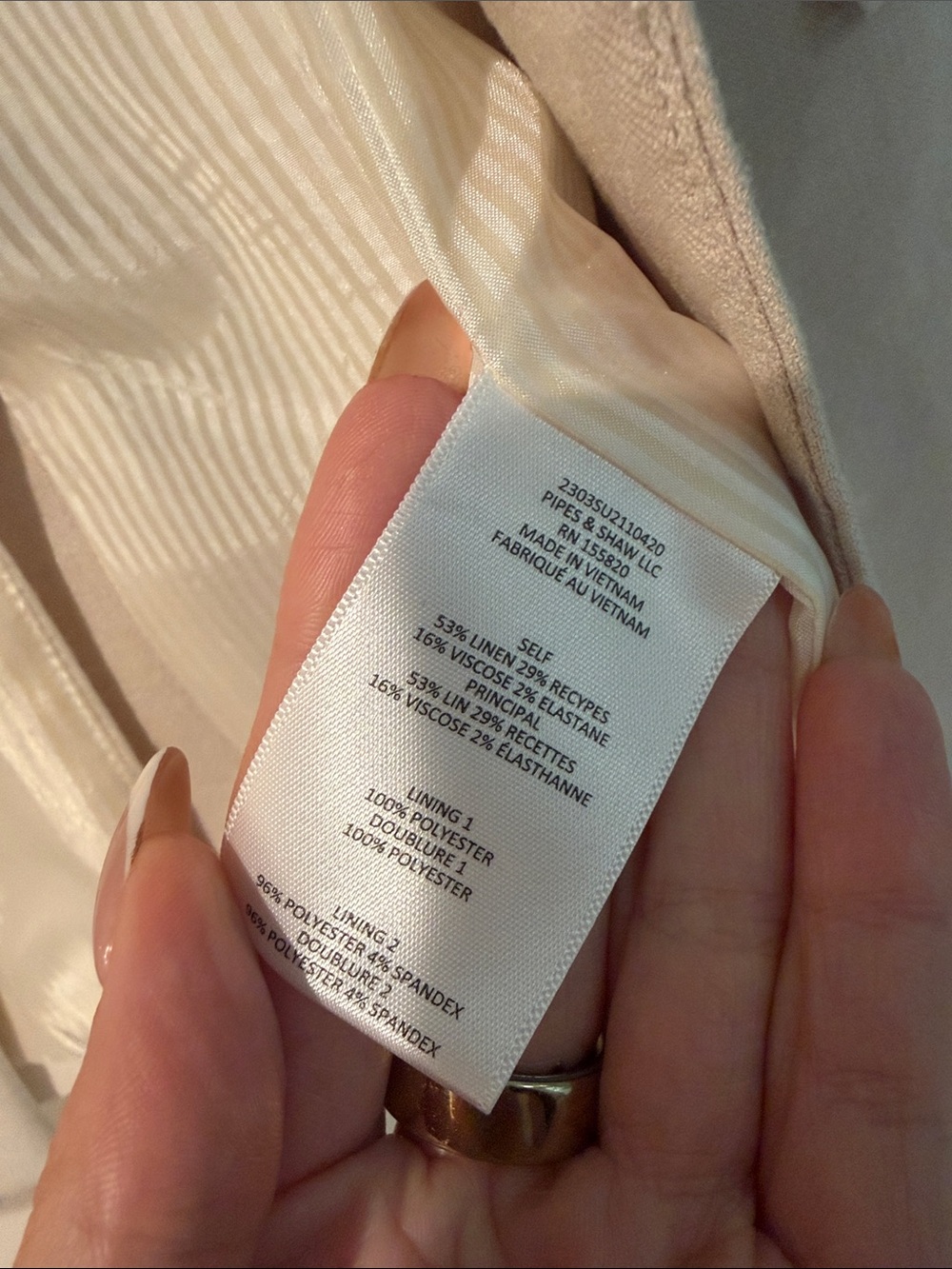 Veronica Beard Braeton Linen Blend Dickey Jacket Two Tone Sz 8 - Picture 9 of 10